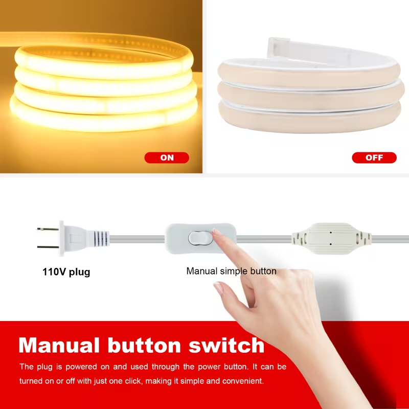 High-Lumen Cob Led Strip Light - Outdoor Power Strip Weatherproof 评论和价格